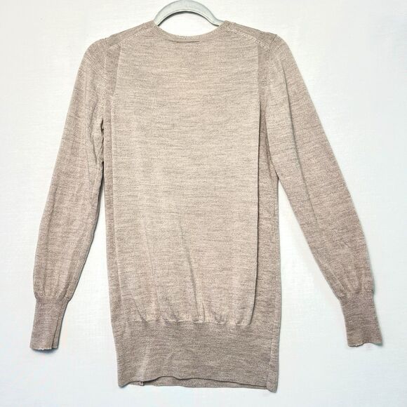 Kathmandu Jumper Womens Sz 10 Blue Merino Wool Long Sleeve V Neck Ribbed Sweater - Picture 2 of 8